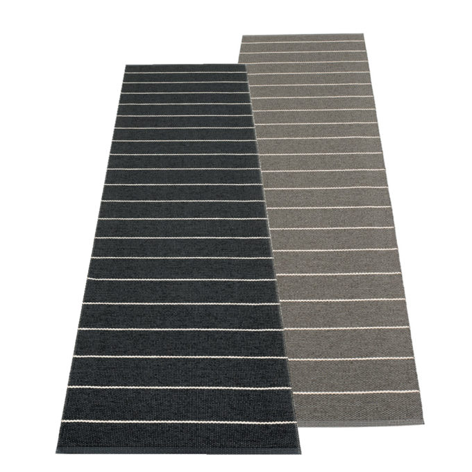 Pappelina Kunststoffläufer und Teppich CARL - black, 70 x 180 cm