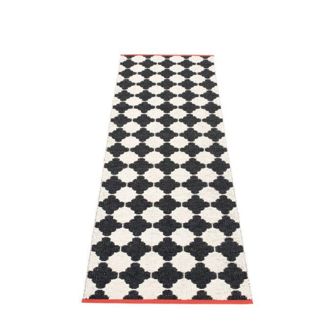 Pappelina Kunststoffläufer und Teppich MARRE - black, 70 x 150 cm