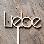 Cake Topper aus Holz / Kuchenstecker  / Deko Torten – Bild 2