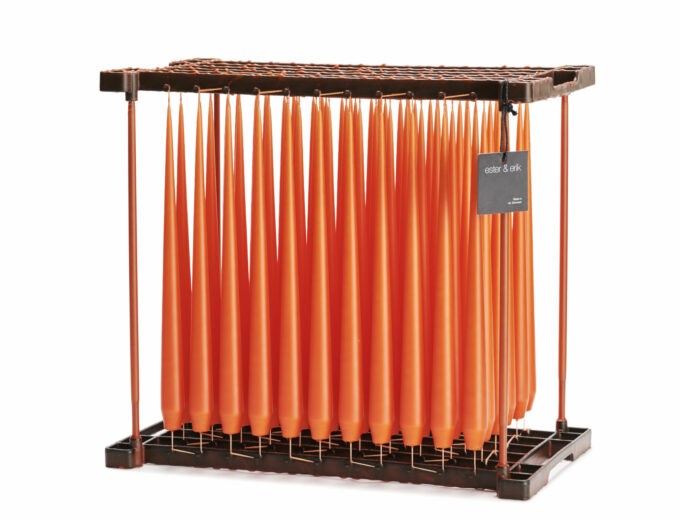 ester & erik - Stabkerzen Höhe 32cm - vivid orange / FN16-2