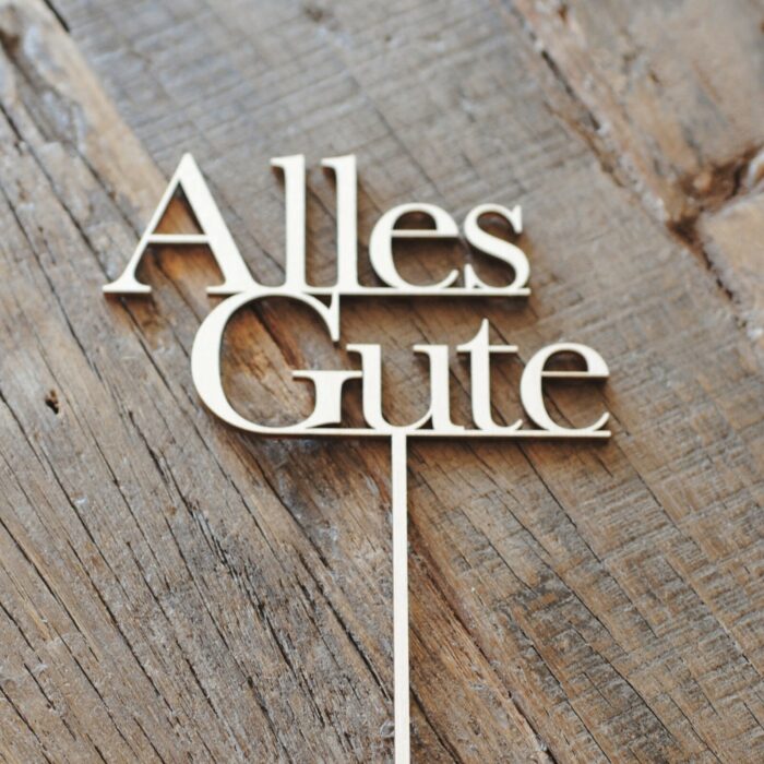 Cake Topper aus Holz / Kuchenstecker  / Deko Torten – Bild 15
