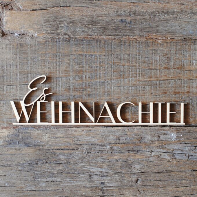 Weihnachts Anhänger und Schriftzüge