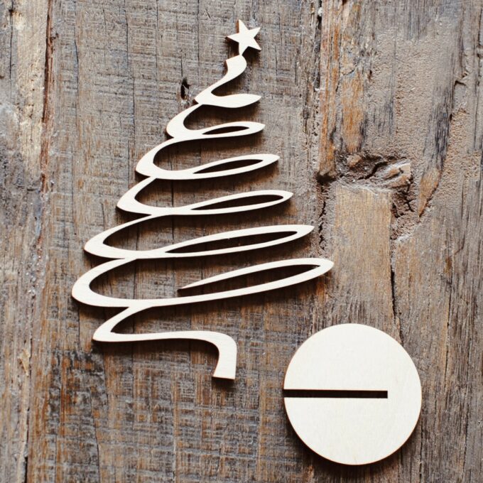 Weihnachts Anhänger und Schriftzüge