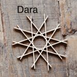 August und Gertrude Weihnachts Sterne Holzsterne Geschenkanhänger – Bild 4