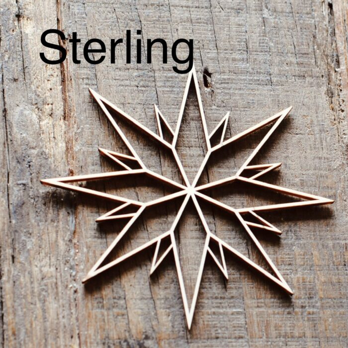 August und Gertrude Weihnachts Sterne Holzsterne Geschenkanhänger – Bild 6