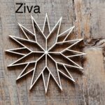 August und Gertrude Weihnachts Sterne Holzsterne Geschenkanhänger – Bild 7