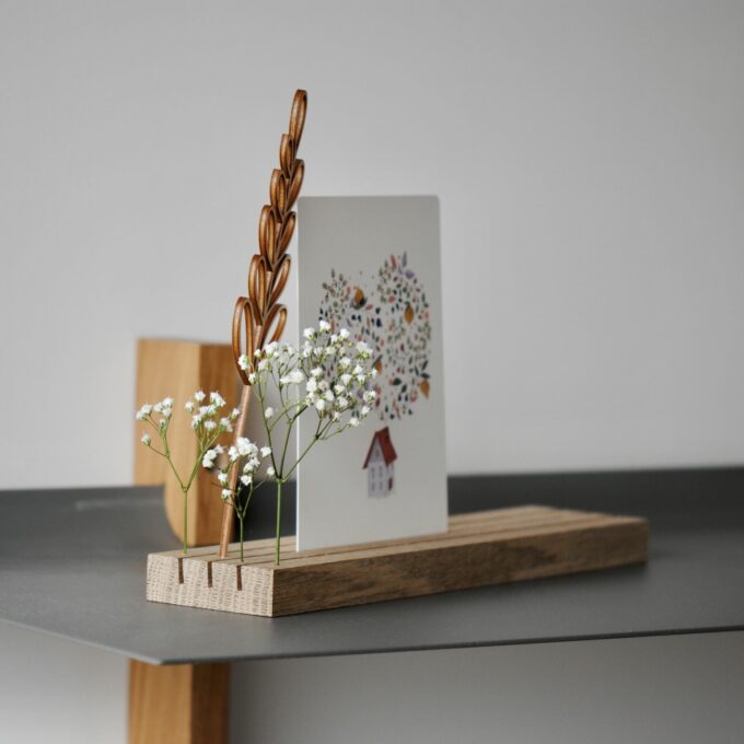 Fotohalter aus Holz, Postkarten Halter zum stellen