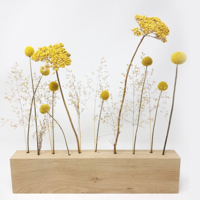 Holzleiste für Trockenblumen, Dekoleiste für Blumen