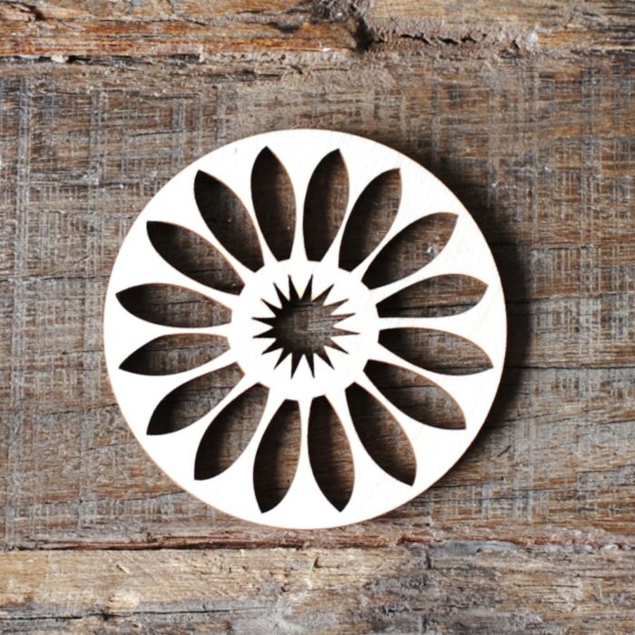 Ornament Blätter 2 Geschenkanhänger Holz, Dekoration – Bild 8