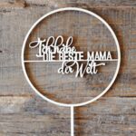Cake Topper aus Holz / Kuchenstecker  / Deko Torten – Bild 19