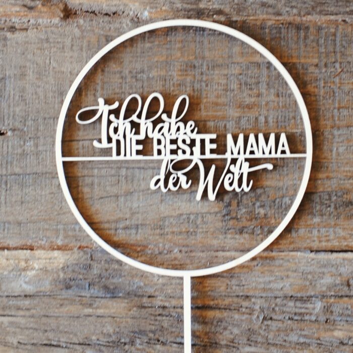 Cake Topper aus Holz / Kuchenstecker  / Deko Torten – Bild 19