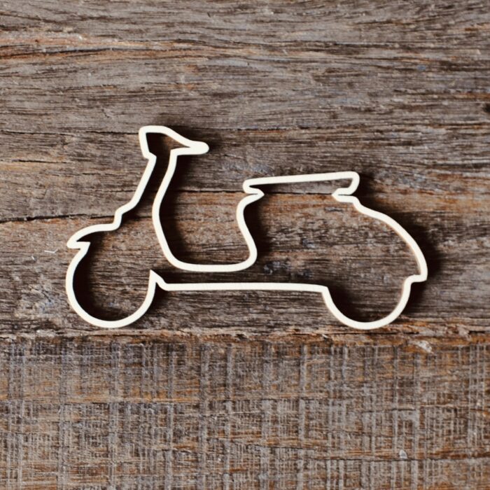 Vespa oneline Geschenkanhänger Holz, Dekoration – Bild 9