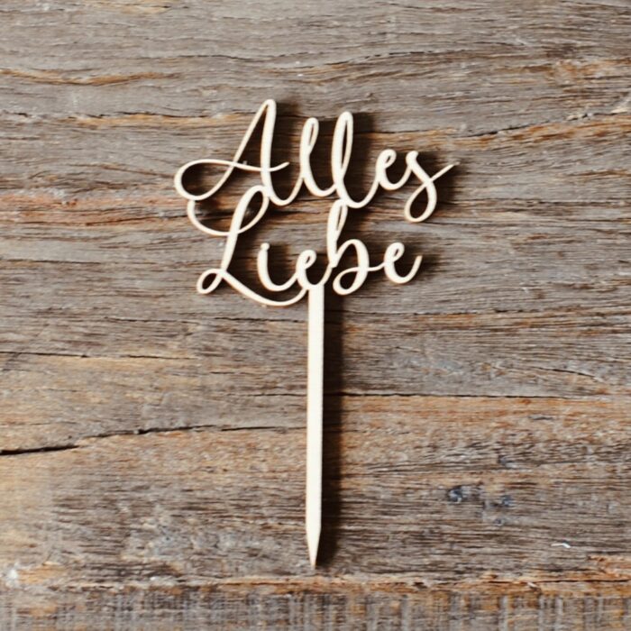 Cake Topper Mini, Kuchenstecker, Dekoidee Kuchen – Bild 4