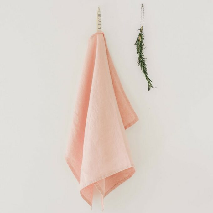 Linen Tales, Geschirrhandtücher - Misty Rose