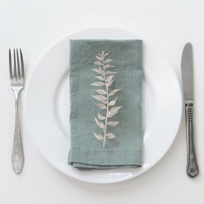 Linen Tales, Leinenservietten - Green Milieu