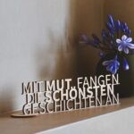 Schriftzug Mut