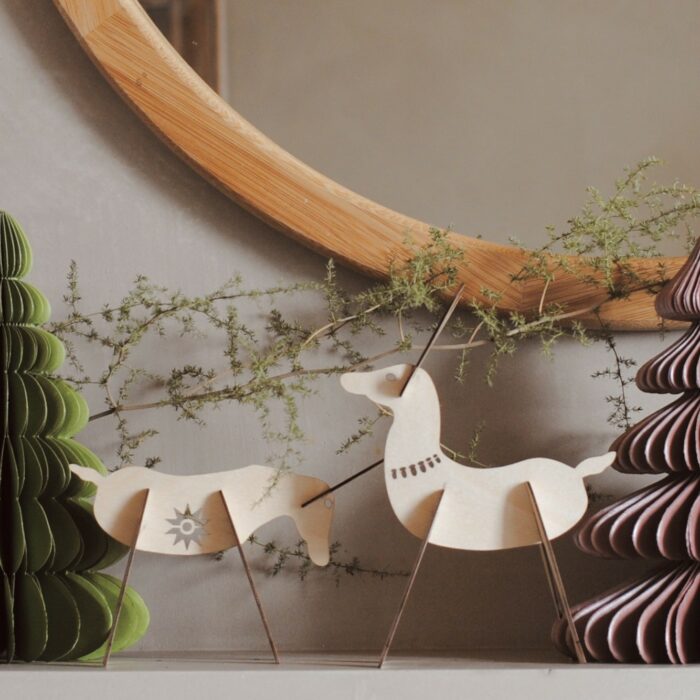 August und Gertrude Deko Hirsch 3D Franz und Lotti – Bild 1