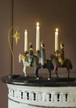 Bungalow Weihnachts Figuren Kerzenhalter