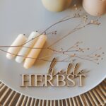 August und Gertrude Schriftzug Herbst