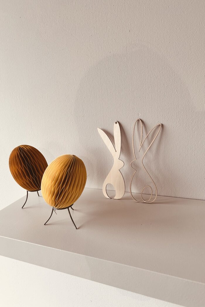 August und Gertrude Osterdeko Holzhase Erwin 4 tlg. – Bild 3