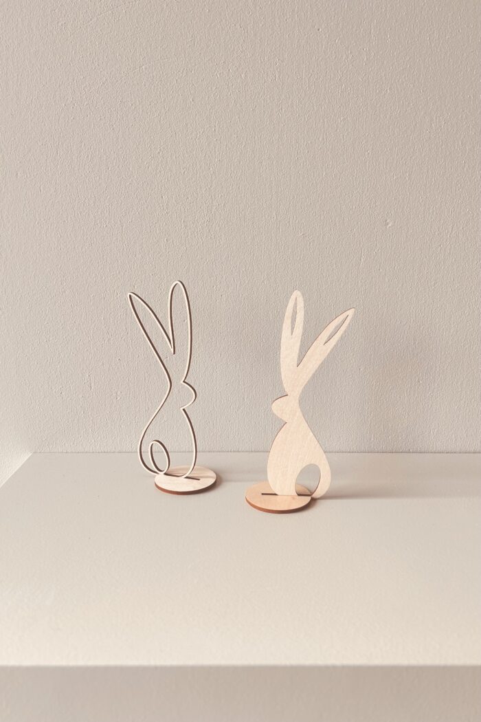 August und Gertrude Osterdeko Holzhase Erwin 4 tlg. – Bild 4