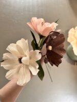 Papierblume Bel 12cm