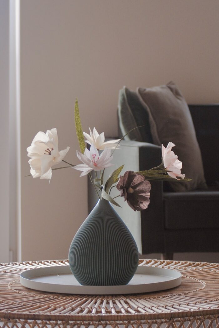 Papierblumen Strauß Smilla 5 Blüten – Bild 3