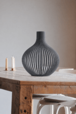 Design Lampenschirm aus schwarzem MDF – Bild 3