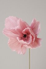Papierblume Frieda 3 Blüten Lachs-Rose – Bild 7