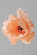 Papierblume Frieda 3 Blüten Lachs-Rose – Bild 6
