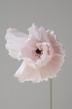 Papierblume Frieda 3 Blüten Lachs-Rose – Bild 5