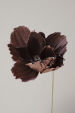 Papierblume Frieda 3 Blüten Creme-Birke – Bild 6