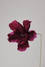 Papierblume Frieda 3 Blüten Kirsche - Bordeaux – Bild 3