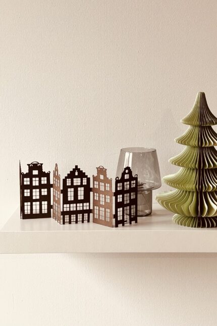 Papier Leporello Grachtenhäuser