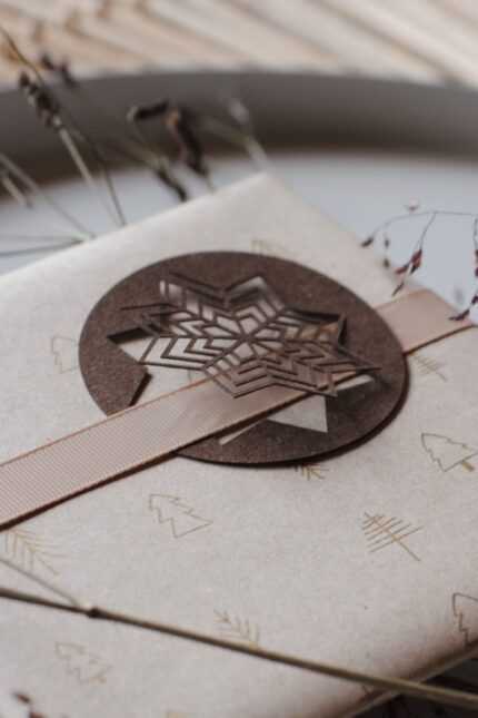 Papier Geschenkanhänger in Sternform