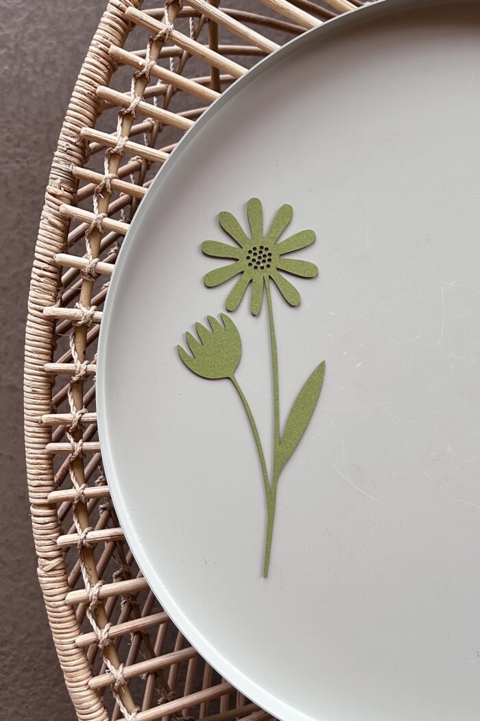 Papierblumen, Serie Herbs & Blooma grasgrün – Bild 2