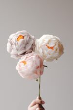 Papierblume Peony Erna 3 Blüten – Bild 3