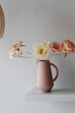 Papierblumen Strauß Jule 5 Blüten – Bild 3