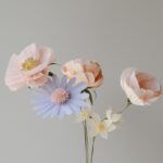Papierblumen Strauss Ellinor 5 Blüten