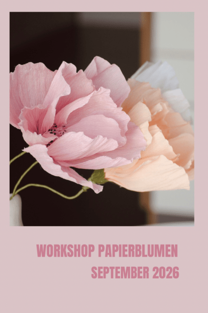 Workshoptermine Papierblumen im September